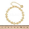 304 Stainless Steel Heart Link Chain Bracelets for Valentine's Day Gift LS-BJEW-D359-17C-G-3