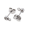304 Stainless Steel Stud Earring Findings LS-STAS-V003-10P-03-2
