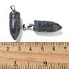 Natural Sodalite Pointed Pendants G-B127-18P-10-3