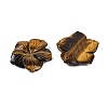 Natural Tiger Eye Carved Pendants G-B097-01A-07-2