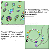 28Pcs 14 Style Rainbow Color Alloy Pendants FIND-FH0003-55-4