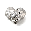 Brass Micro Pave Clear Cubic Zirconia Beads KK-U061-15C-P-1