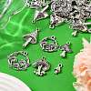 35Pcs 7 Styles Tibetan Style Alloy Pendants TIBE-FP0001-08-1