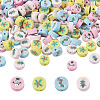 400Pcs 4 Colors Handmade Polymer Clay Beads CLAY-FW0001-02-1