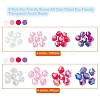 8 Style Bicone AB Color Plated Eco-Friendly Transparent Acrylic Beads TACR-YW0001-37A-2