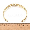 304 Stainless Steel Open Cuff Bangles for Women LS-BJEW-Z083-02G-06-5