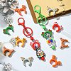 12Pcs 6 Styles Silicone Focal Beads SIL-CJ0002-44-6