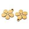 Ion Plating(IP) 316 Surgical Stainless Steel Charms STAS-E213-01G-2
