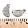 304 Stainless Steel Pendants STAS-K267-13B-P-3
