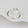 Alloy with Natural Lapis Lazuli Finger Rings FS-WGF3EDB-07-6