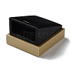 Wood Coverd with PU Leather Slant Back Pendant Necklace Display Pedestals LS-ODIS-C010-03-3