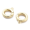 Rack Plating Brass Spring Gate Rings KK-H449-58G-01-NR-2