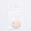 Ion Plating(IP) Fashionable 304 Stainless Steel Stamping Blank Tag Pendants LS-STAS-J002B-01RG-8