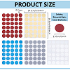 15 Sheets 5 Colors PVC Coated Scratch Off Film Password Stickers STIC-FG001-10-2