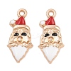 Christmas Theme Alloy Enamel Pendants FIND-I065-02F-KCG-1