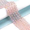Electroplate Glass Beads Strands X1-EGLA-A034-T4mm-L18-4