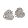 Non-Tarnish 304 Stainless Steel Stud Earring Findings X-EJEW-O104-14P-1