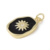 Rack Plating Brass Micro Pave Cubic Zirconia Pendants KK-E110-06G-3