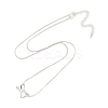 Bowknot Brass Pendant Necklaces NJEW-F325-01P-2