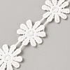 Polyester Lace Ribbon OCOR-WH0111-138F-1