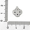 304 Stainless Steel Rhinestone Pendants STAS-E547-06B-P-3