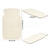 Bottle Shape Unfinished Wood Slices DIY-GA0001-12-2