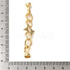 Star Brass Fold Over Clasps KK-A227-30G-3