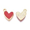 Brass Enamel Charms X-KK-N232-221-2