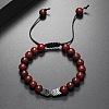 Ethnic Style Round Wood Men's Braided Bead Bracelets YO2392-3-1