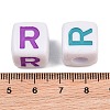 Opaque Acrylic Enamel European Beads AC-ACBA1794-04R-3