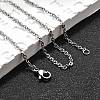 Non-Tarnish 304 Stainless Steel Cable Chain Necklaces NJEW-K090-01P-2