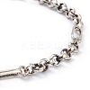 Brass Figaro Chain Bracelets BJEW-H537-01AS-3