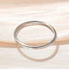 304 Stainless Steel Plain Band Rings STAS-I160-F03-P-2