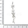 Brass Micro Pave Clear Cubic Zirconia Pendants KK-D101-01C-P-3