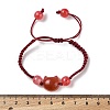 Cat Head Resin Brainded Bead Bracelets LS-BJEW-L701-02A-5
