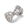 Ion Plating(IP) Brass Micro Pave Cubic Zirconia Pendants KK-U042-04P-2