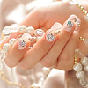 42Pcs 7 Colors Alloy Rhinestone Cabochons MRMJ-HY0001-01-4