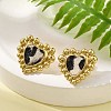 304 Stainless Steel Stud Earrings for Women EJEW-K268-15G-1