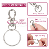 25Pcs Alloy Swivel Lobster Claw Clasps PALLOY-CJ0003-02-4