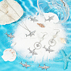 12Pcs 304 Stainless Steel Pendants STAS-UN0050-48P-2