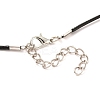 Rack Plating Alloy Heart Pendant Necklaces Sets LS-NJEW-B081-07A-6