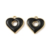 304 Stainless Steel Enamel Pendants STAS-P380-06G-01-1
