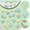 60Pcs 2 Colors Opaque Resin Cabochons RESI-SC0036-45-3