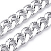 Aluminum Faceted Curb Chains CHA-N003-40P-1