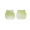 Two Tone Transparent Spray Painted Glass Beads GLAA-T022-22-C06-4