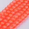 Baking Paint Transparent Glass Bead Strands X-GLAA-S031-10mm-27-2