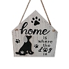 Wood Door Wall Hanging Decorations PW-WG17907-01-1