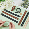 4 Pairs 2 Colors Imitation Leather Bicycle Basket Belt AJEW-CL0001-31-3