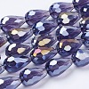 Electroplate Glass Beads Strands LS-EGLA-D015-15x10mm-07-3