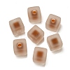 Frosted Acrylic European Beads OACR-G012-14D-1